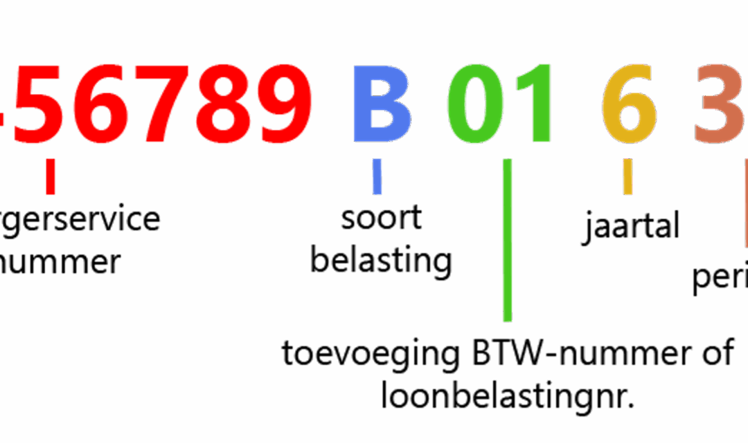 Welke betekenis hebben de letters en codes die de Belastingdienst gebruikt op aangiften en aanslagen?